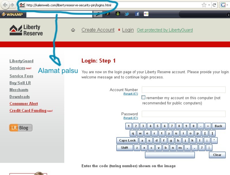 LR Phishing/Fake Web