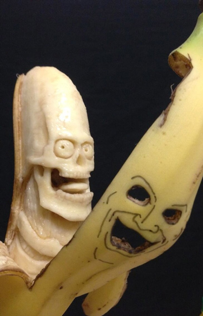 Seni Ukir Dari Pisang. UNIK gan Pict++