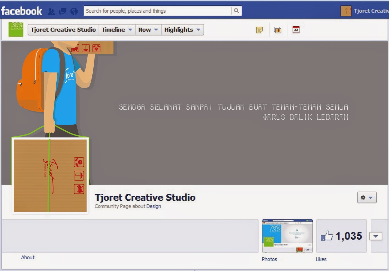 Cover Facebook Tjoret Creative Studio