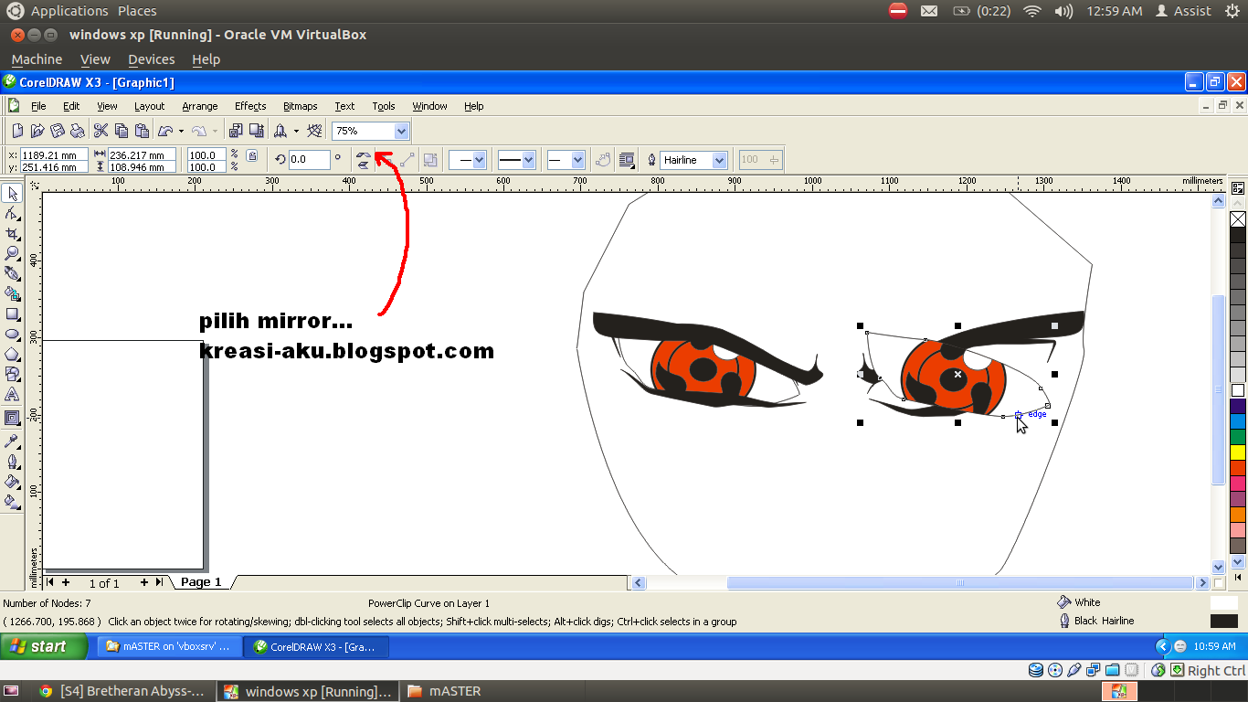 Ane Ajarin Ni,Membuat Uchiha Madara Dengan Corel Draw X3.&#91;TUTORIAL COMPLETE++&#93; :D