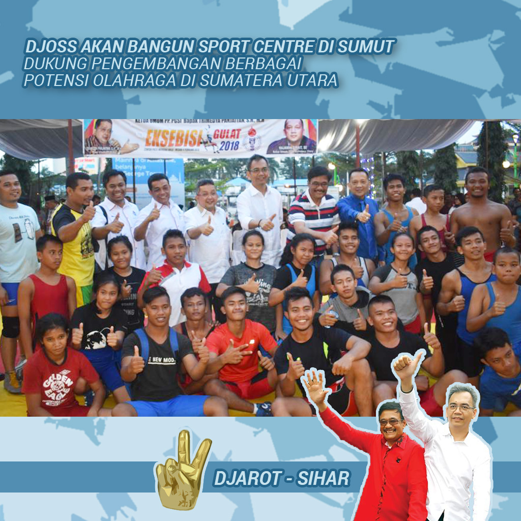 Djoss Janjikan Bangun Sumut Sport Centre