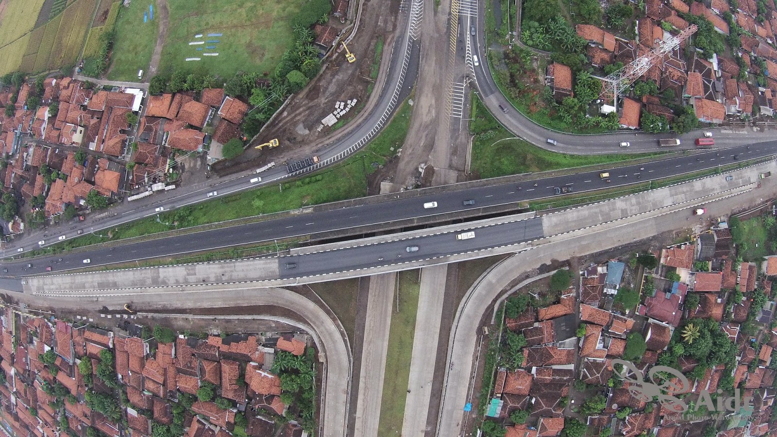 Aerial View of Cikampek-Palimanan Toll Road Project