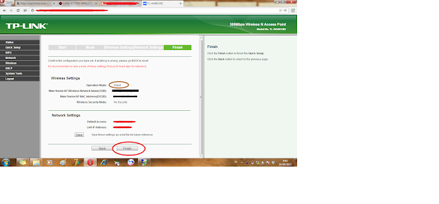 SETTING ACCESS POINT TP LINK TL-WA 901 ND UNTUK MODE CLIENT