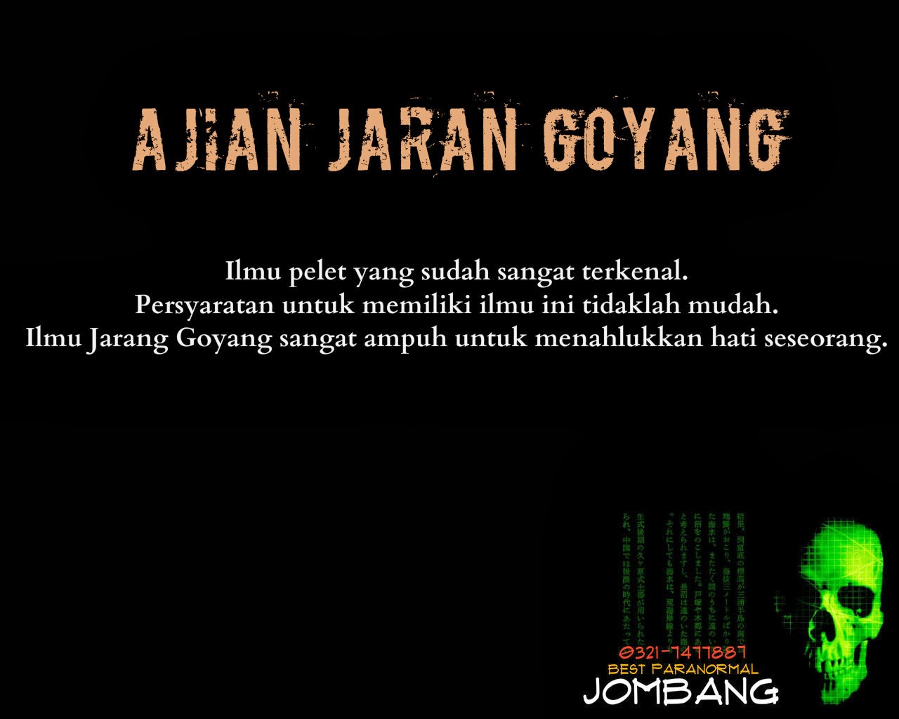 Pelet SAKTI, Ajian JARANG GOYANG (JOMBLO MASUK !!!!)