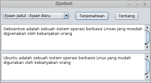 &#91;SHARE&#93; Djadoel Aplikasi Penerjemah Biasa ke Jadul atau Sebaliknya