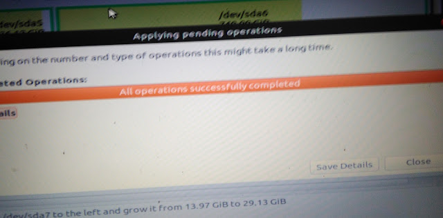 Menambah Ukuran Partisi Sistem Ubuntu setelah Diinstall ke Harddisk. 