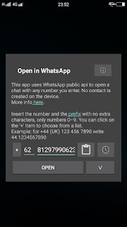 Cara Chats Whatsapp Tanpa menyimpan Nomor HP