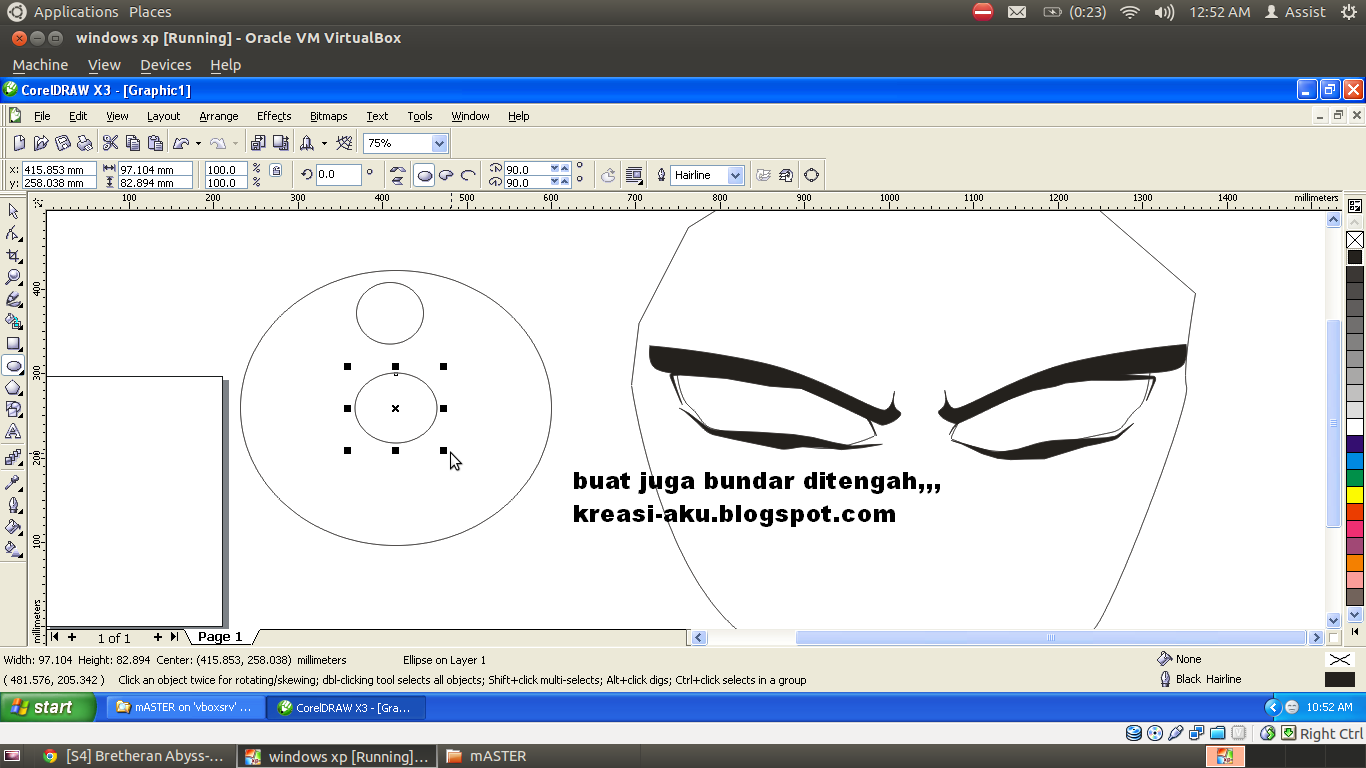 Ane Ajarin Ni,Membuat Uchiha Madara Dengan Corel Draw X3.&#91;TUTORIAL COMPLETE++&#93; :D