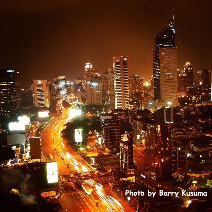 Motret Keramaian &amp; Cityscape Jakarta saat Tahun Baru 2013