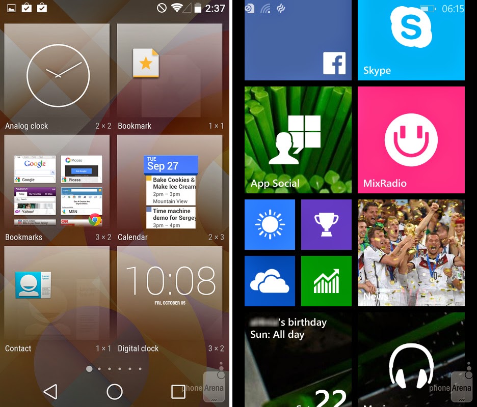 Android L vs Windows Phone 8.1, ayo masup gan