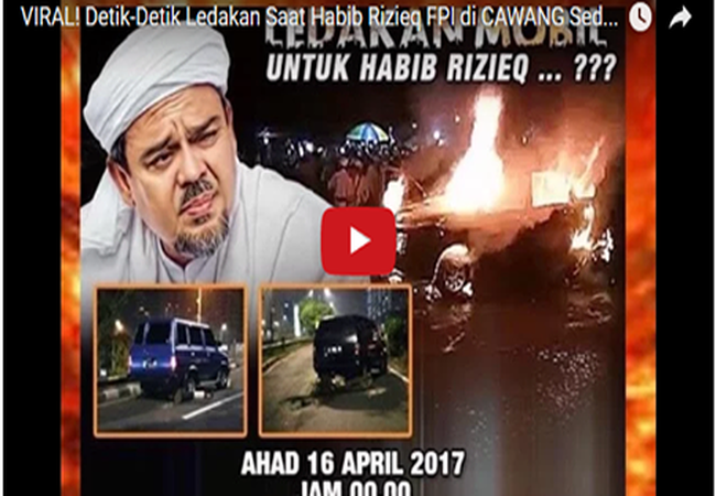 Habib Rizieq Diteror Pembakaran Mobil, Minta Umat Islam Fokus Lawan Ahok