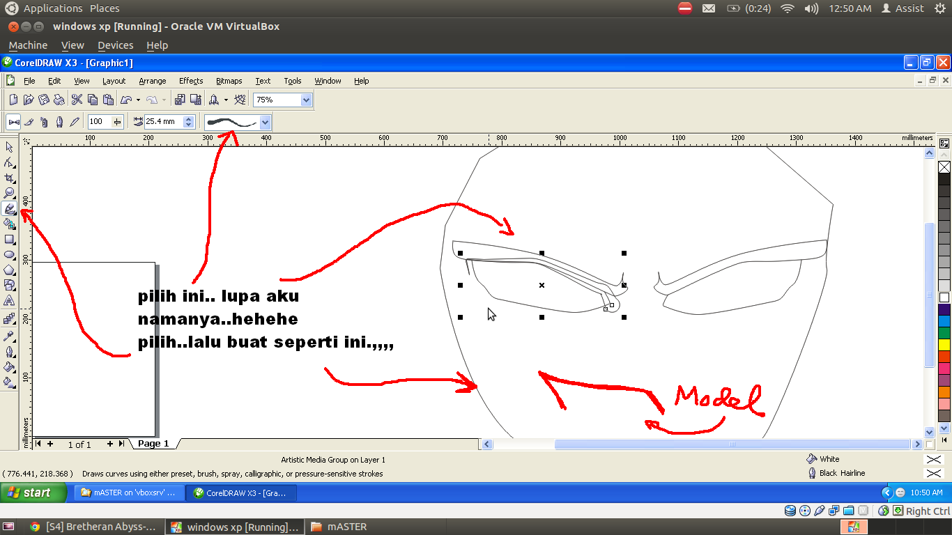 Ane Ajarin Ni,Membuat Uchiha Madara Dengan Corel Draw X3.&#91;TUTORIAL COMPLETE++&#93; :D