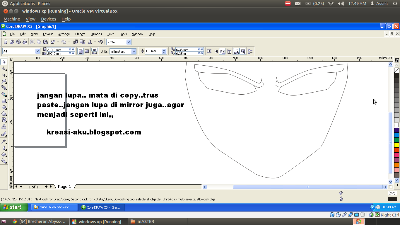 Ane Ajarin Ni,Membuat Uchiha Madara Dengan Corel Draw X3.&#91;TUTORIAL COMPLETE++&#93; :D