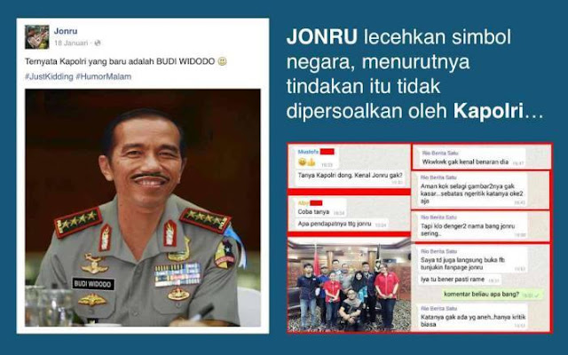 Kapolri mulai senggol Jonru, Nah loh!!!