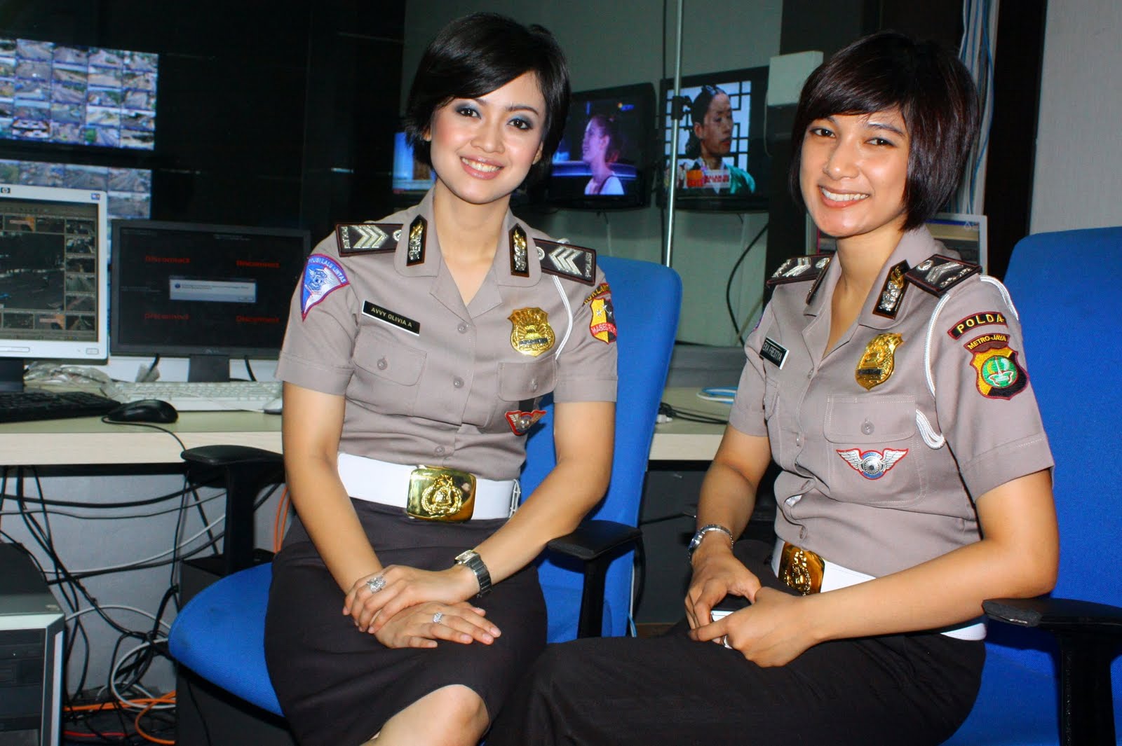 Trio Polisi Wanita Tercantik di Indonesia 