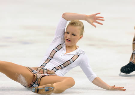 Foto Peristiwa Memalukan (kecelakaan) Pada Olah Raga Ice-Skating