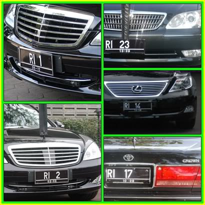 Inilah Daftar Nomor Polisi Untuk Kendaraan Pejabat Penting di Indonesia