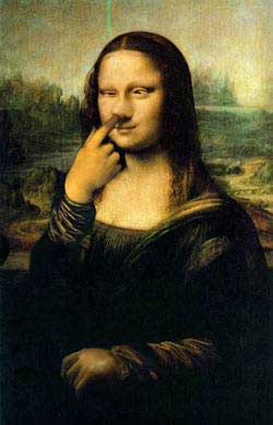 kumpulan lukisan monalisa yang udh didaur ulang