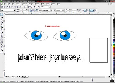 Ane ajarin ni...Membuat Kepala,Mata,Telinga Dengan CorelDraw (kmaren ada yg request)