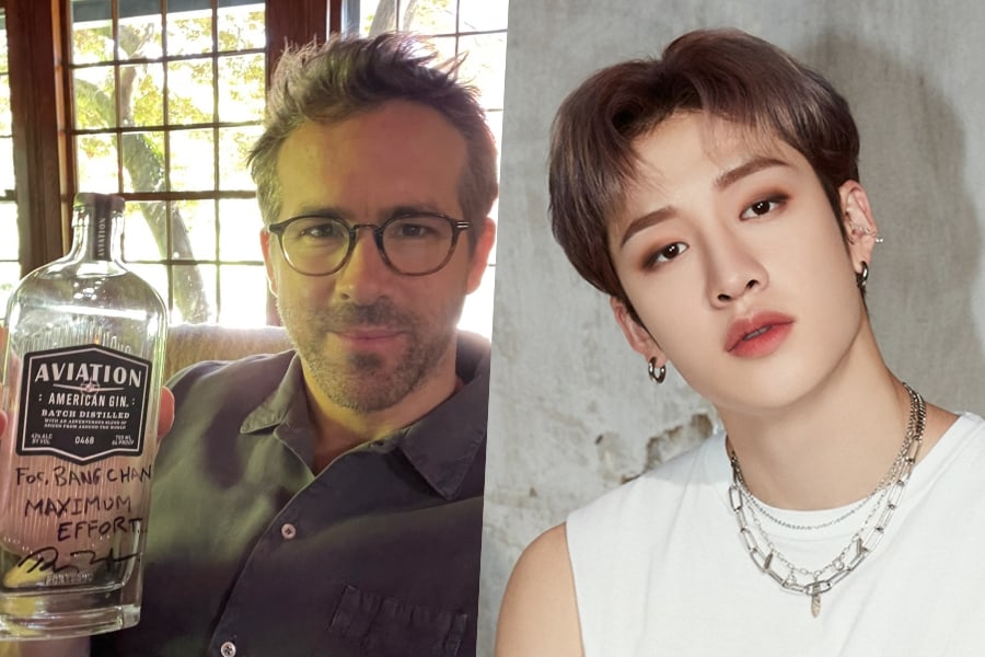 Saling Ngefans, Bang Chan 'Stray Kids' Dapat Sebotol Gin Dari Ryan Reynold