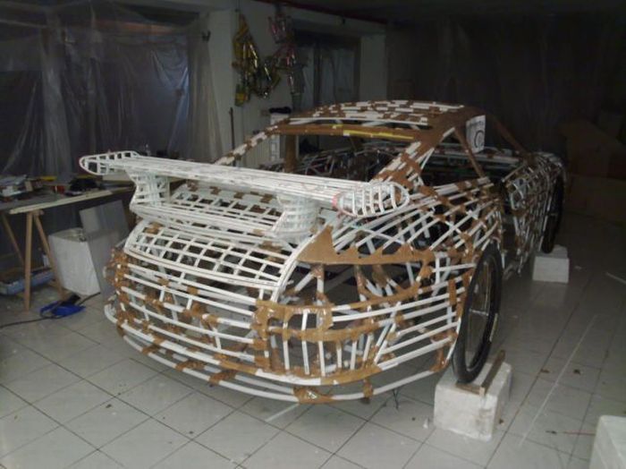 &#91;REPOST&#93; UNIK gan !!! Ada Sepeda dimodif jadi MOBIL PORSCHE FERDINAND GT3 RS