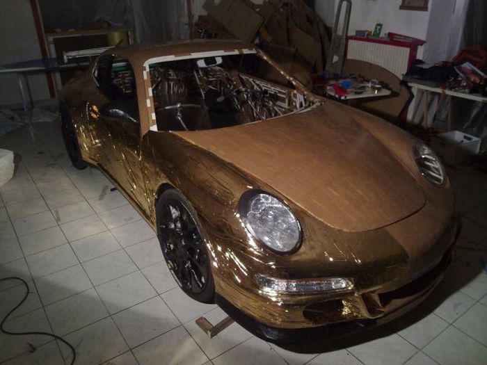 &#91;REPOST&#93; UNIK gan !!! Ada Sepeda dimodif jadi MOBIL PORSCHE FERDINAND GT3 RS