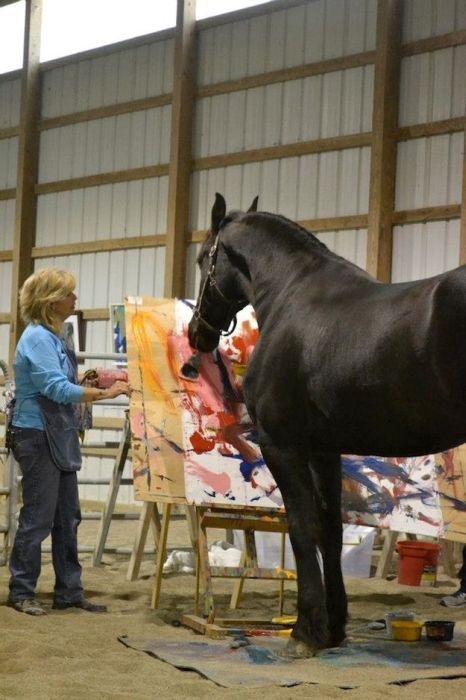 Justin, Satu-Satunya Kuda Yang Dapat Melukis