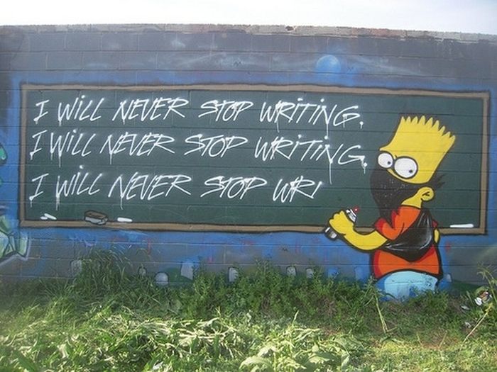 The Simpsons Street Art