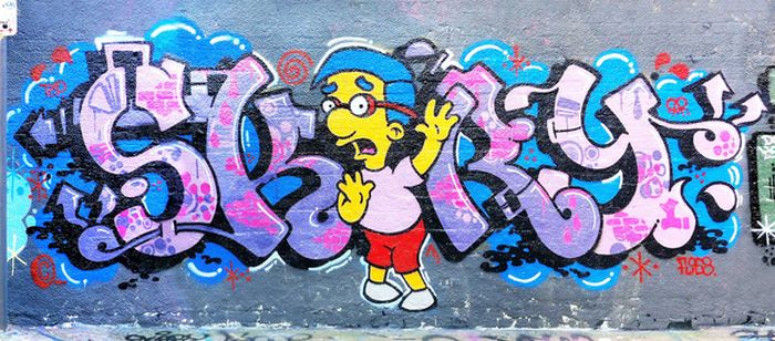 The Simpsons Street Art