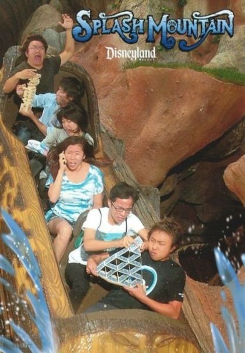 Photo-photo lucu waktu naik Roller Coaster