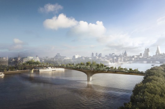 MANTAP! Jembatan Pejalan Kaki Bertaman Akan Dibangun di Sungai Thames, London