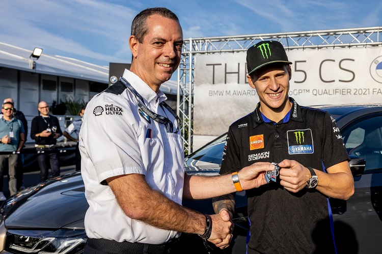 Jadi Raja Kualifikasi MotoGP 2021, Fabio Quartararo Mendapatkan BMW M5 CS