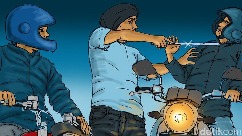 Detik-detik Begal Sadis Habisi Nyawa Rizki, Dibacok hingga Digorok