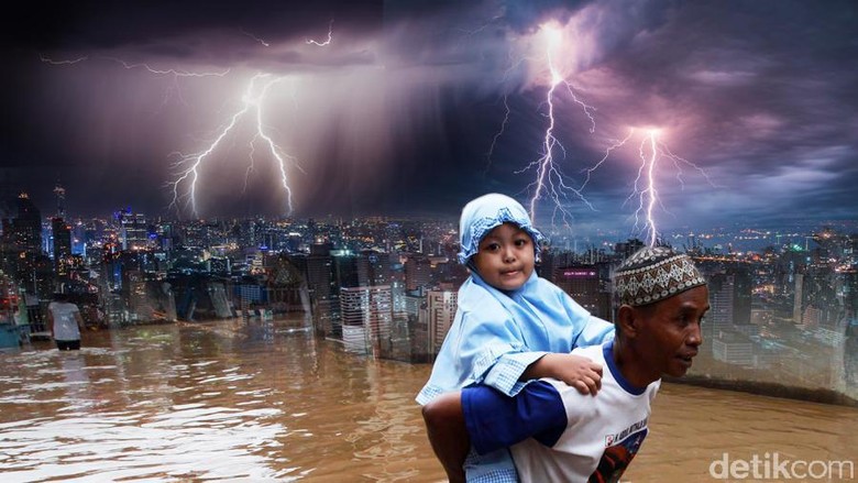 Kelurahan Cipinang Melayu Terendam Banjir Setinggi 70 Cm