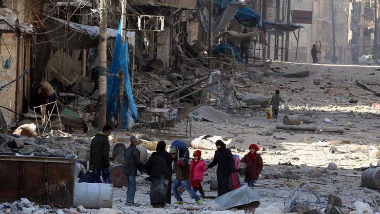 Bombardir Pasukan Rezim Suriah di Aleppo Mengarah ke Kejahatan Perang
