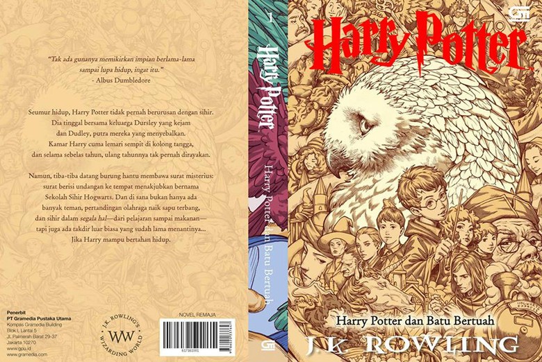 Sampul Buku Resmi Harry Potter Karya Ilustrator Indonesia