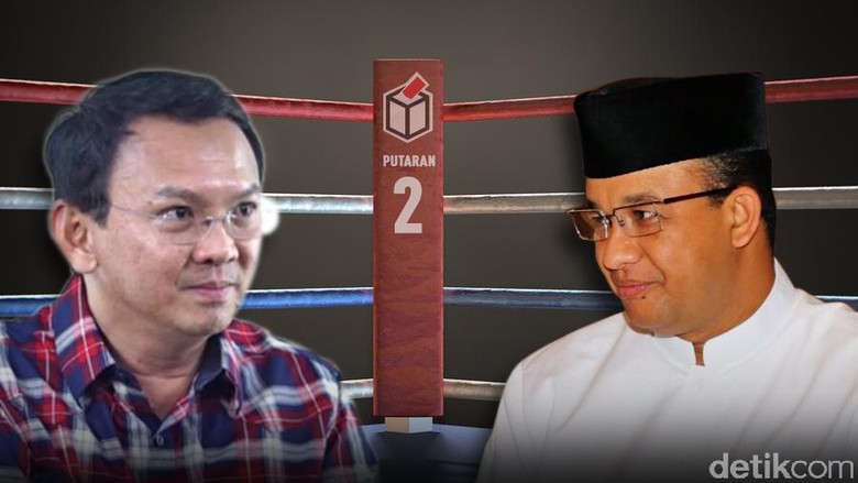 Exit Poll Populi: Alasan Pemilih Ahok karena Program 41%, Anies 45%