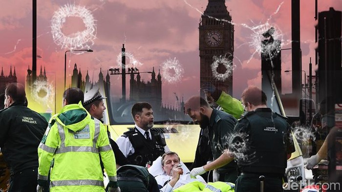 Foto Viral Teror di London yang jadi Kontroversi