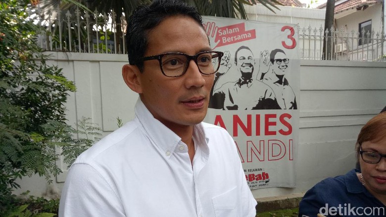 Bantah Takut Debat di TV, Sandiaga: Tidak Ada Titik Temu