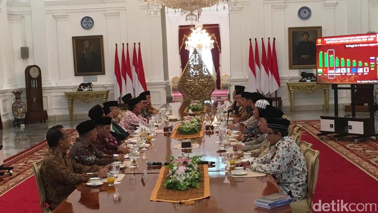 Jokowi Bertemu dengan Para Ulama di Istana