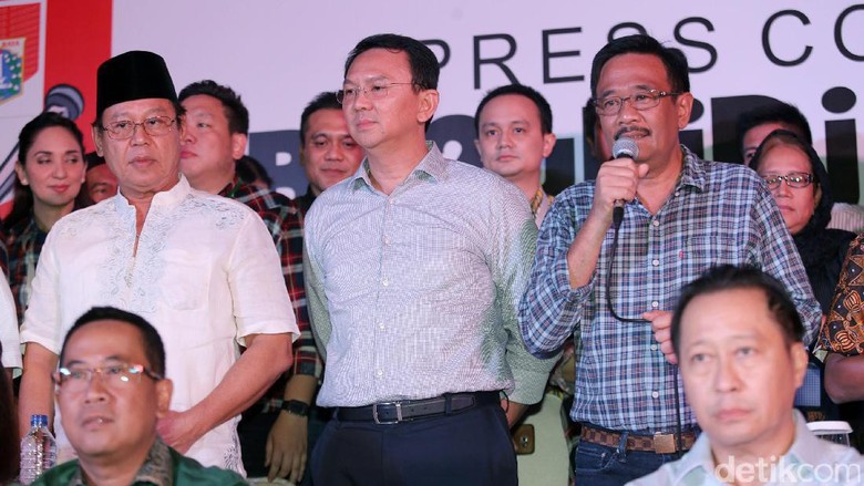 Berwajah Lesu, Ahok-Djarot Ucapkan Selamat ke Anies-Sandi