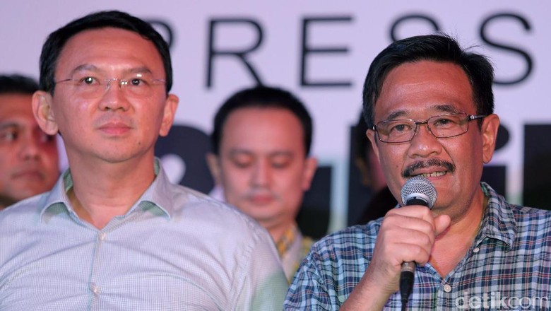 Berwajah Lesu, Ahok-Djarot Ucapkan Selamat ke Anies-Sandi