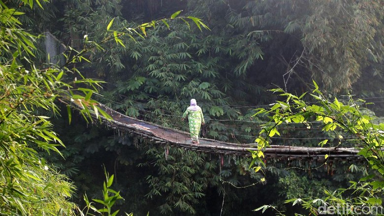 Jembatan Gantung Mengerikan di Lenteng Agung Jaksel