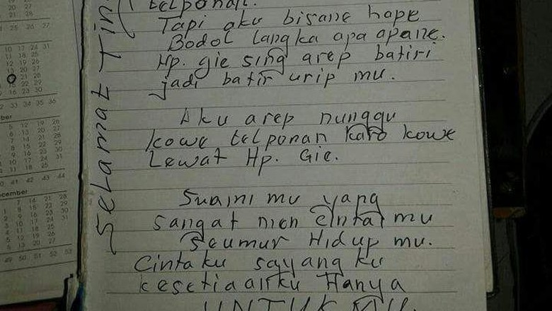 Ini Kata Keluarga Soal Surat Wasiat Sumanto untuk Sang Istri