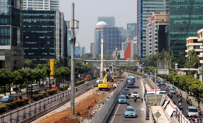 Mantap, Pembangunan LRT di Rasuna Said Mulai Dikerjakan