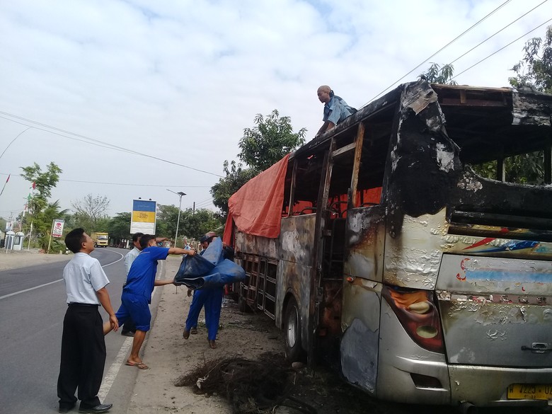 Bus Sugeng Rahayu Terbakar di Madiun, Berikut Pengakuan Sopir