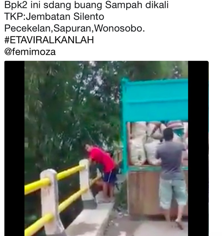 Tanpa Rasa Berdosa, Begini Ulah Pembuang Sampah 1 Truk ke Sungai