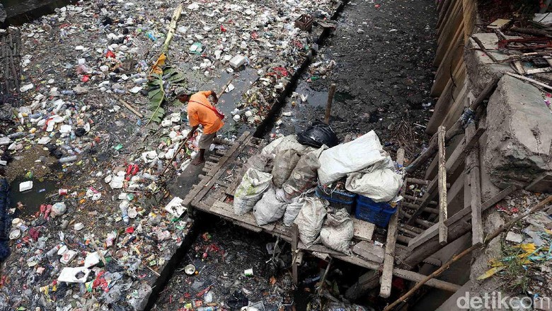 Kali Cideng Kembali Kumuh dan Penuh Sampah