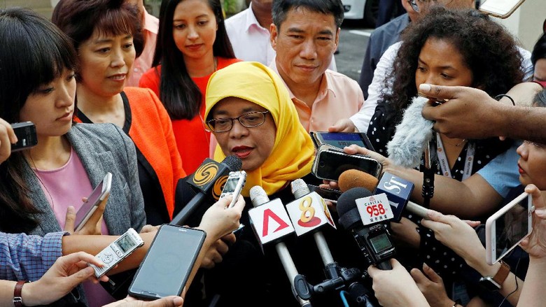Jadi Presiden Wanita Pertama Singapura, Ini Janji Halimah Yacob
