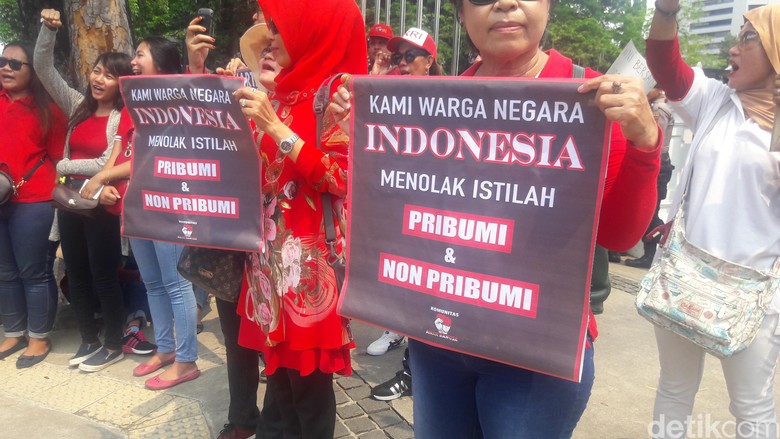 Demo Gara-gara Pidato Pribumi, Massa Tuntut Anies Diproses Hukum
